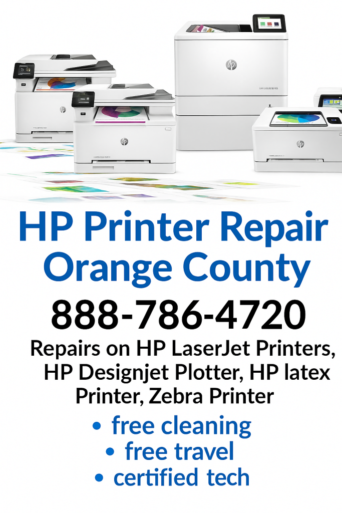 HP LaserJet Enterprise Flow MFP M634h repair Orange County, Ca