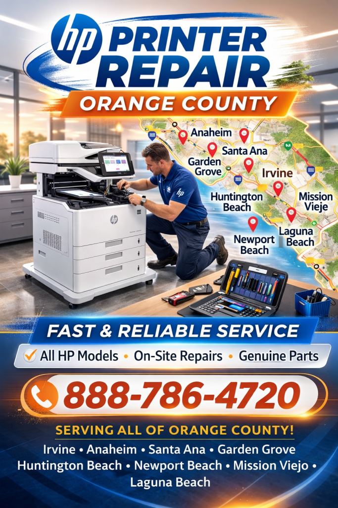 Irvine,Ca HP Printer Repair & Service