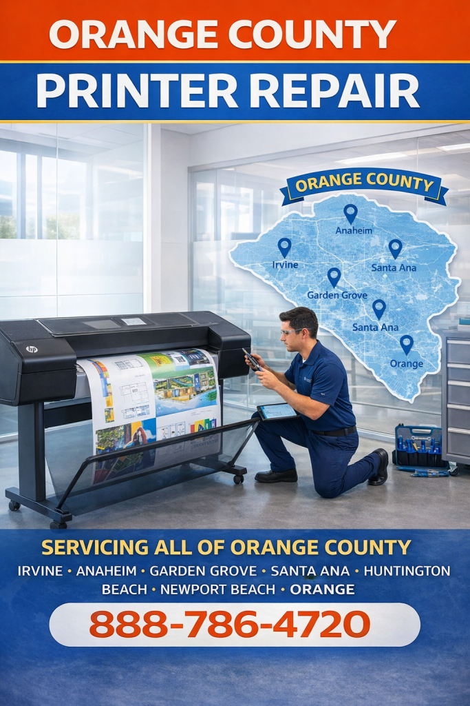 HP DesignJet Plotter Repair Orange County,Ca