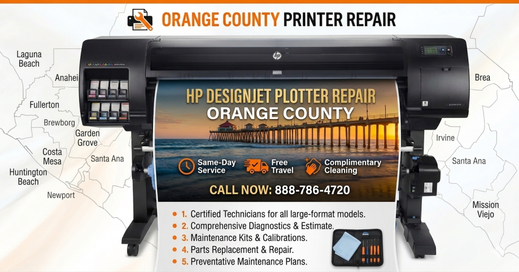 HP DesignJet Plotter T795 Repair Orange County, Ca